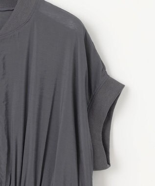 ANY SIS 【洗える】シアージレ ブルゾン チャコール