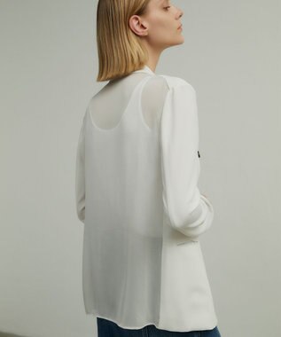 BEIGE， SAMUEL / シアーバックジャケット Ecru