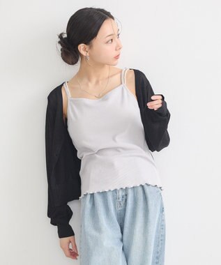 earth music&ecology パールストラップキャミソール Light Gray