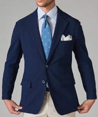 GOTAIRIKU 出張や旅行にも最適な軽量感【MARLANE】 カーディガンジャケット ダルブルー系8