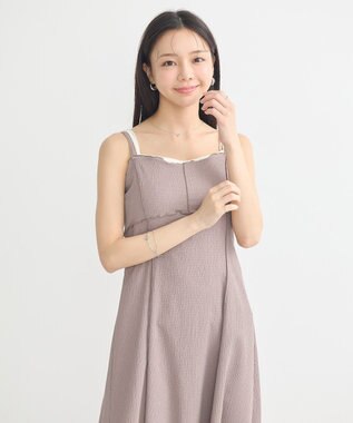 earth music&ecology パールストラップキャミソール Ivory