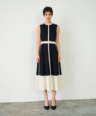 配色ポンチフレアワンピース / GRACE CONTINENTAL | ファッション通販