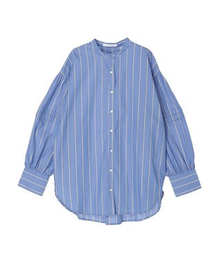 Green Parks ボリュームタックブラウス Stripe