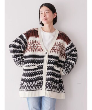 AMERICAN HOLIC フェアアイル柄ニットカーディガン