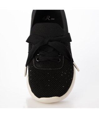 Riz raffinee <Riz raffinee>ラインストーンニットスニーカー ブラック