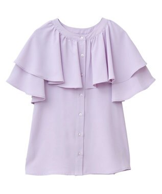 earth music&ecology ケープブラウス Pink