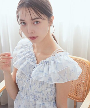 earth music&ecology パールストラップキャミソール Light Gray