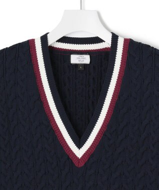 J.PRESS YORK STREET 【UNISEX】チルデンニットベスト ネイビー系