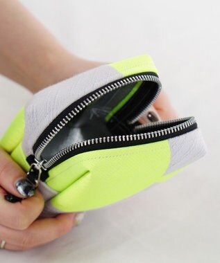 POLS SQUAREポーチ イエロー