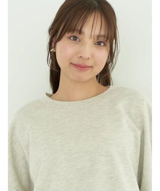 earth music&ecology 裏毛ドロストプルオーバー Oatmeal