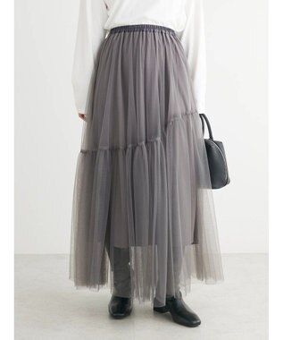 Green Parks ・ＥＬＥＮＣＡＲＥ　ＤＵＥ　チュールティアードスカート