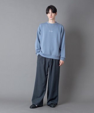 WEGO 【ユニセックス着用ITEM】アクセ付きフォトグラフィックプルオーバー サックス