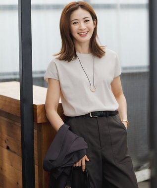 23区 【吸水速乾/UVカット/洗える】ボディシェルドライオックス ベイカー パンツ ダークブラウン系