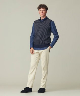 J.PRESS MEN 【Handyeing】コーデュロイ パンツ アイボリー系