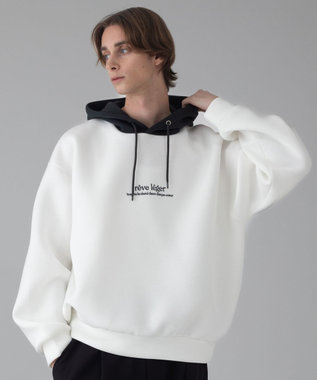 WEGO 【ユニセックス着用ITEM/MLサイズ展開】ワンポイントバイカラープルパーカー