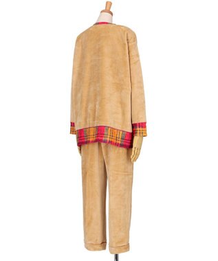 WACOAL パジャマ 【AVOCA×ワコール】 長袖 長ズボン あったか レディース BDW749 /ワコール ベージュ