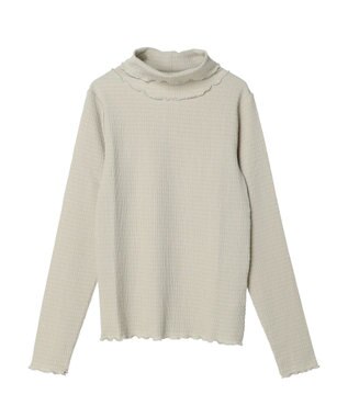 earth music&ecology ジャガードハイネックメローインナー Mint