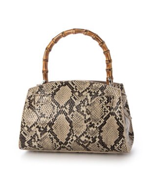 UNBILLION カシュカシュ cachecache / バンブーヒネリミニハンドバッグ パイソン