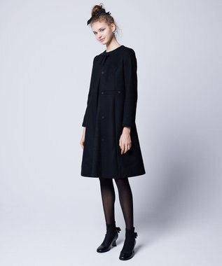 TOCCA 【WEB限定カラー有り】【消臭】MILKY PUFF リボンウールコート [WEB限定]ブラック系