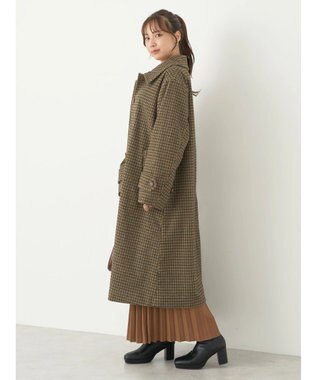 earth music&ecology ステンカラーコート（チェック） Check