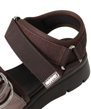 YECCA VECCA バックルスポーツサンダル Brown