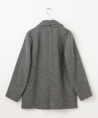 J.PRESS LADIES S チェックビーバー Pコート ブラックチェック系