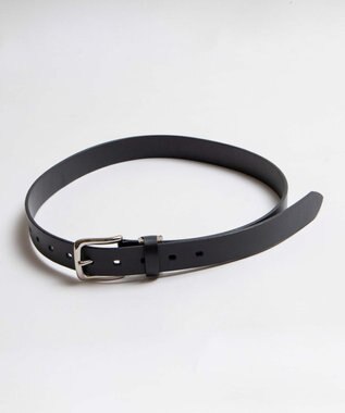 WEGO フェイクレザープレーンベルト ブラック