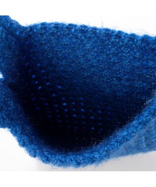 UNBILLION カシュカシュ cachecache / 柄編みニットショッパーバッグ ブルー