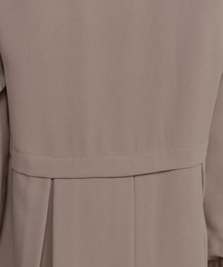 Tiaclasse 【洗える】バックプリーツパフスリーブコート ベージュ