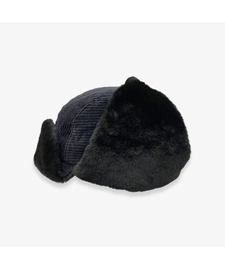 林八百吉商店 un chapeau  コーデュロイアビエイター ブラック