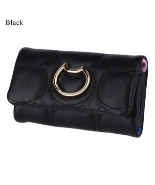 tsumori chisato CARRY ラインネコ キーケース ブラック