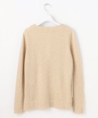 自由区 【洗える】ピュアカシミヤミルド ボートネック プルオーバー ベージュ系