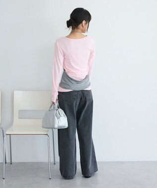 CRAFT STANDARD BOUTIQUE 2点セット/ホルターネック+ロンTee Light Pink