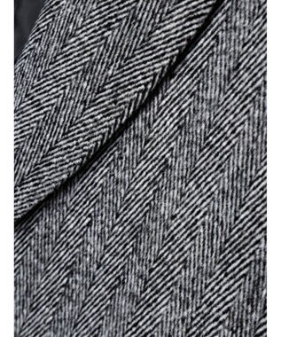 Green Parks ・ＥＬＥＮＣＡＲＥ　ＤＵＥ　ヘリンボーンミドルコート Gray