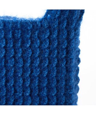 UNBILLION カシュカシュ cachecache / 柄編みニットショッパーバッグ ブルー