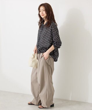 AMERICAN HOLIC 【WEB限定】ドットドロストシャツ Black