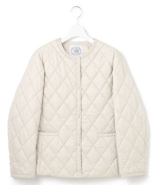 J.PRESS LADIES 【WEB限定カラーあり・洗える】コンパクトタフタキルティング ブルゾン アイボリー系