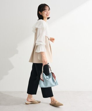 Green Parks ラッフルブラウス Off White