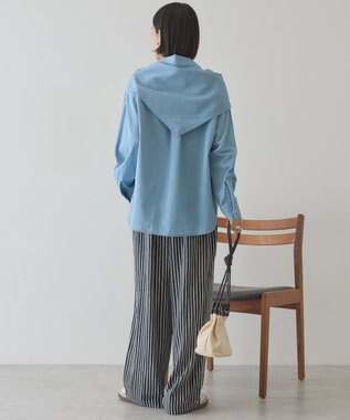 AMERICAN HOLIC スカーフセットデニムシャツ Light Indigo