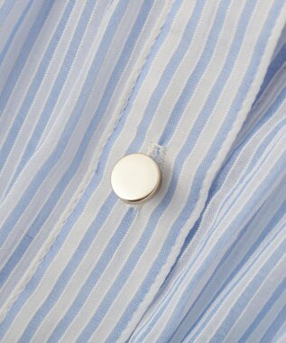 earth music&ecology シャーリングストライプシャツ Stripe Sax