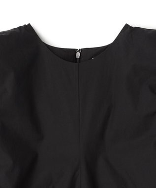 BEIGE， MALLOW / コットンタック バルーンスリーブドレス Black