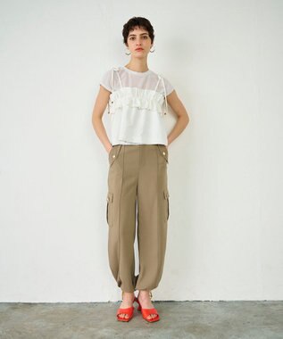 GRACE CONTINENTAL ビスチェチュールトップ ホワイト