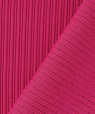 ICB L マーセライズコットンポロ ニット フューシャ