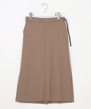 J.PRESS LADIES 【洗える】 バーズアイジャージー ナロー スカート ブラウン系