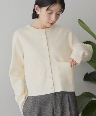 AMERICAN HOLIC バイパチリングドットニットカーディガン Ivory