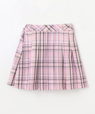 ANY KIDS プリーツ スカパン ピンク×チェック