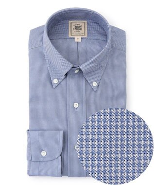 J.PRESS MEN 【吸水速乾 / UVケア / 高通気性】【SMART TECH】ハウンドトゥース ジャージーシャツ