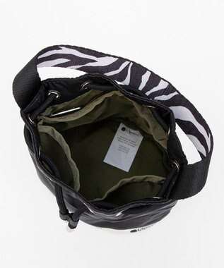 LeSportsac DRAWSTRING BUCKET XBODY/ノワールゼブラ ノワールゼブラ