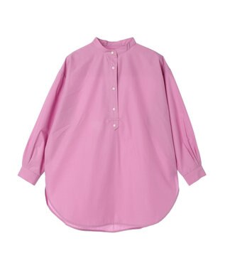 AMERICAN HOLIC イージーケアバンドカラーシャツチュニック Pink