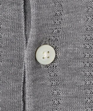 J.PRESS MEN シルクコットン ニットポロシャツ ライトグレー系